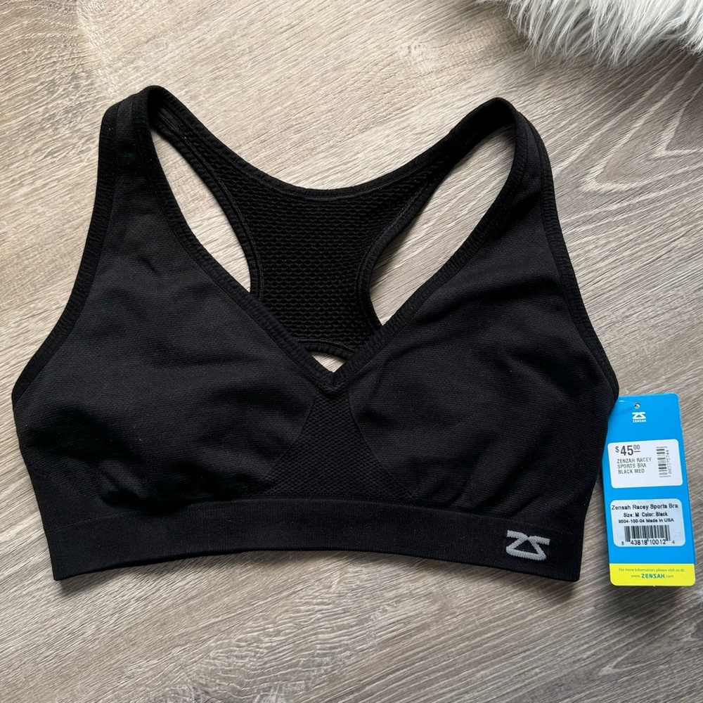 ZENSAH Black Racey Sports Bra